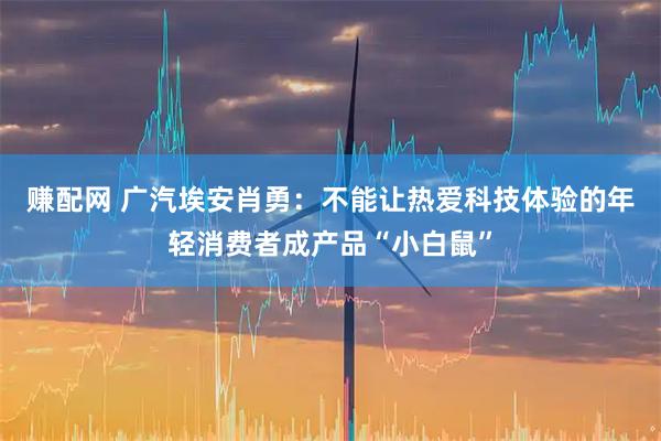 赚配网 广汽埃安肖勇：不能让热爱科技体验的年轻消费者成产品“小白鼠”